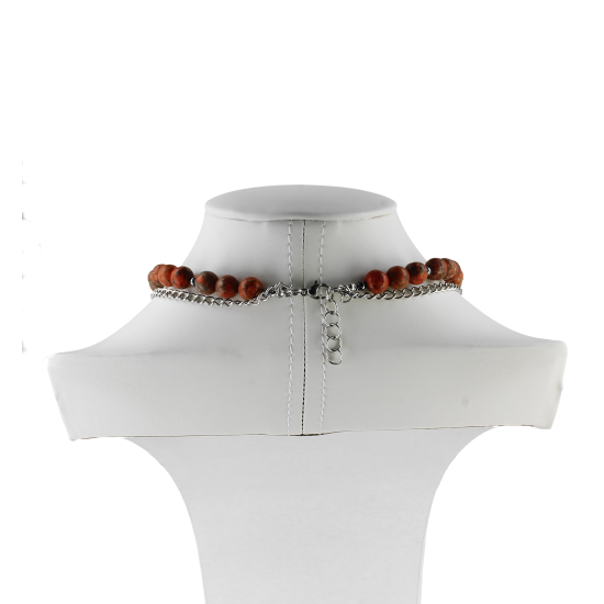 Naszyjnik Handmade Crimson Star Jaspis